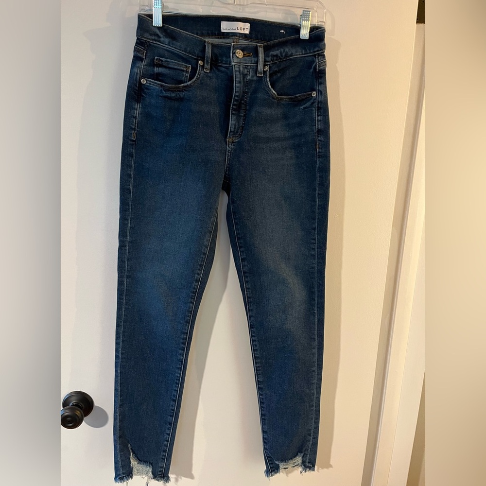 Loft denim distressed jeans